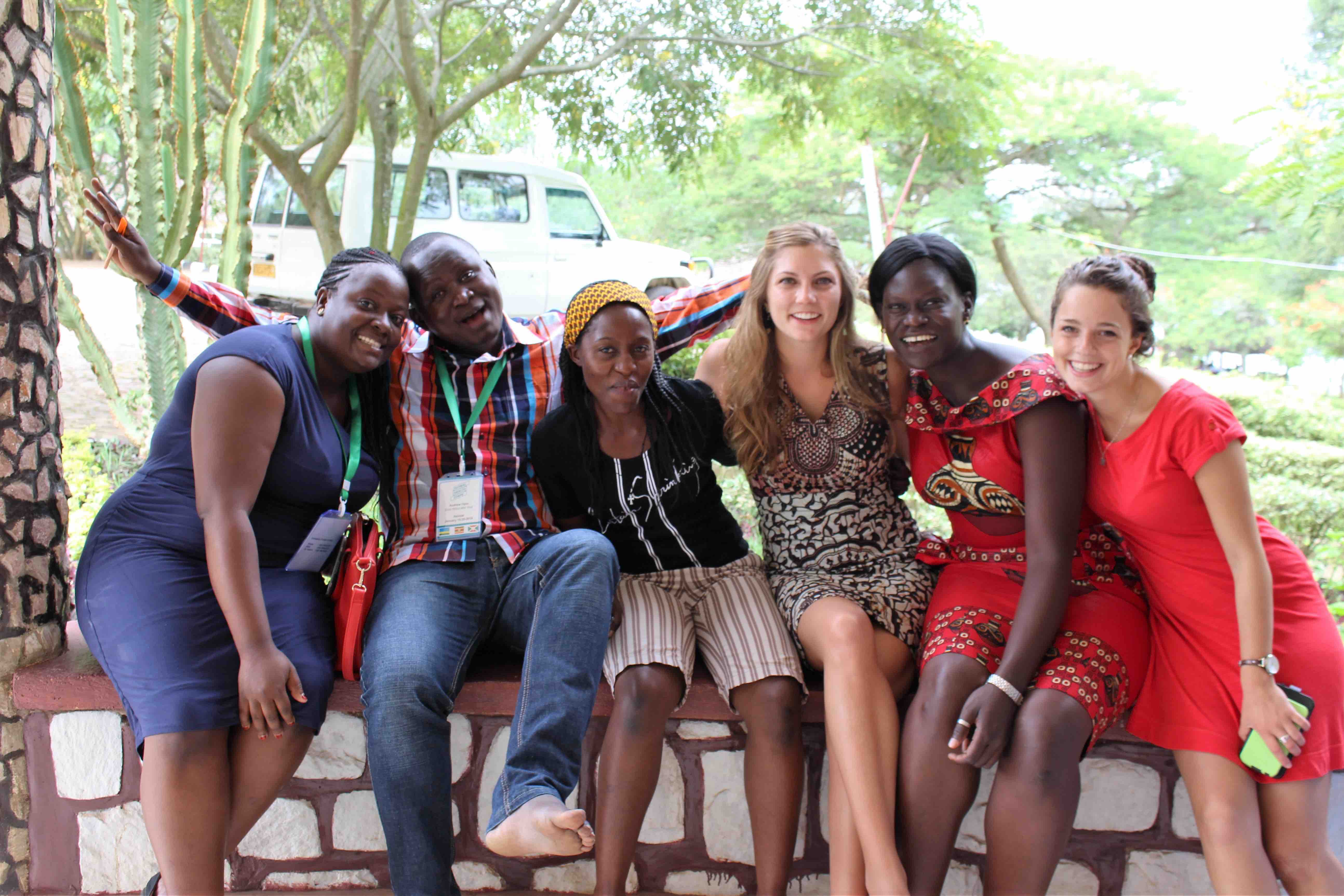 Some of our "U-Crew" 2015-2016 fellows in Gashora, Rwanda