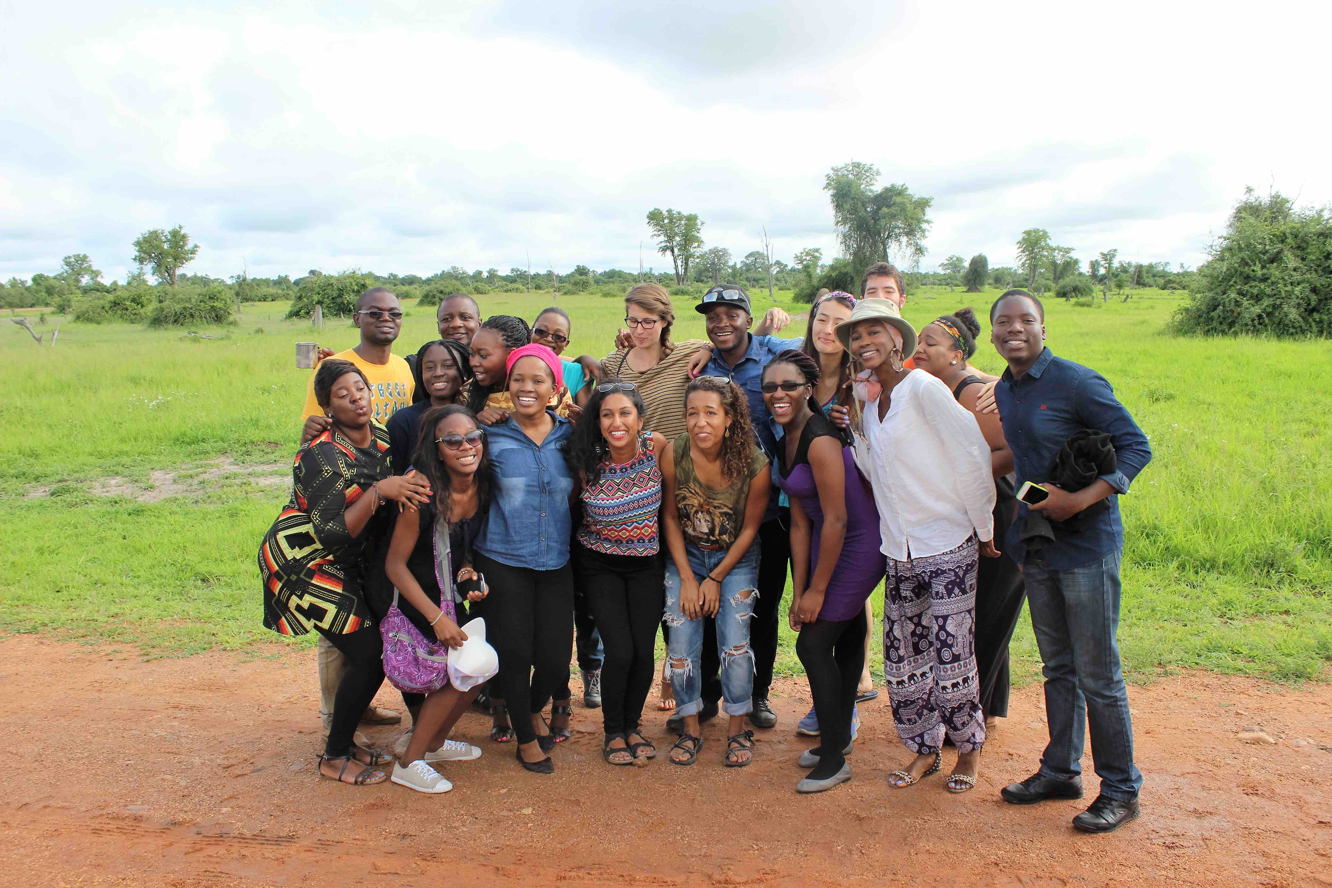 Our "Zam Fam" 2015-2016 fellows in Mfuwe, Zambia